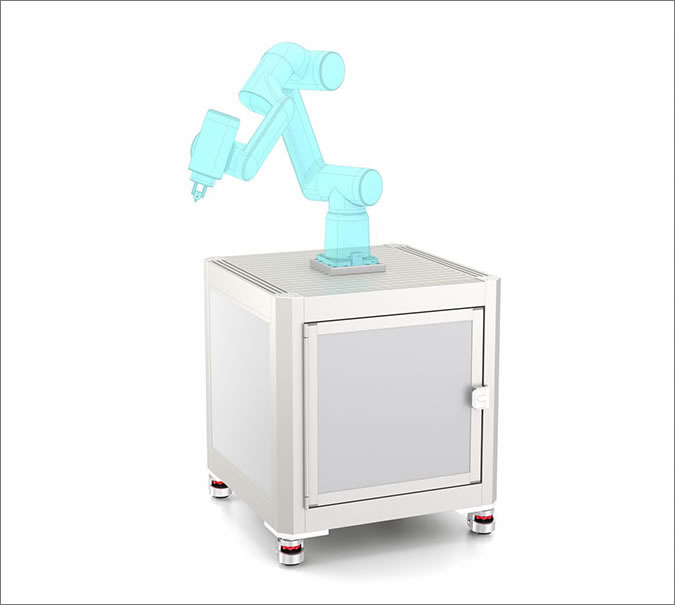 Robot island with cabinet - Isla para robot con gabinete incluido