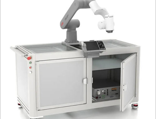 Estación de Trabajo de Robot 1600×800 ABB Kit Bandejas individuales